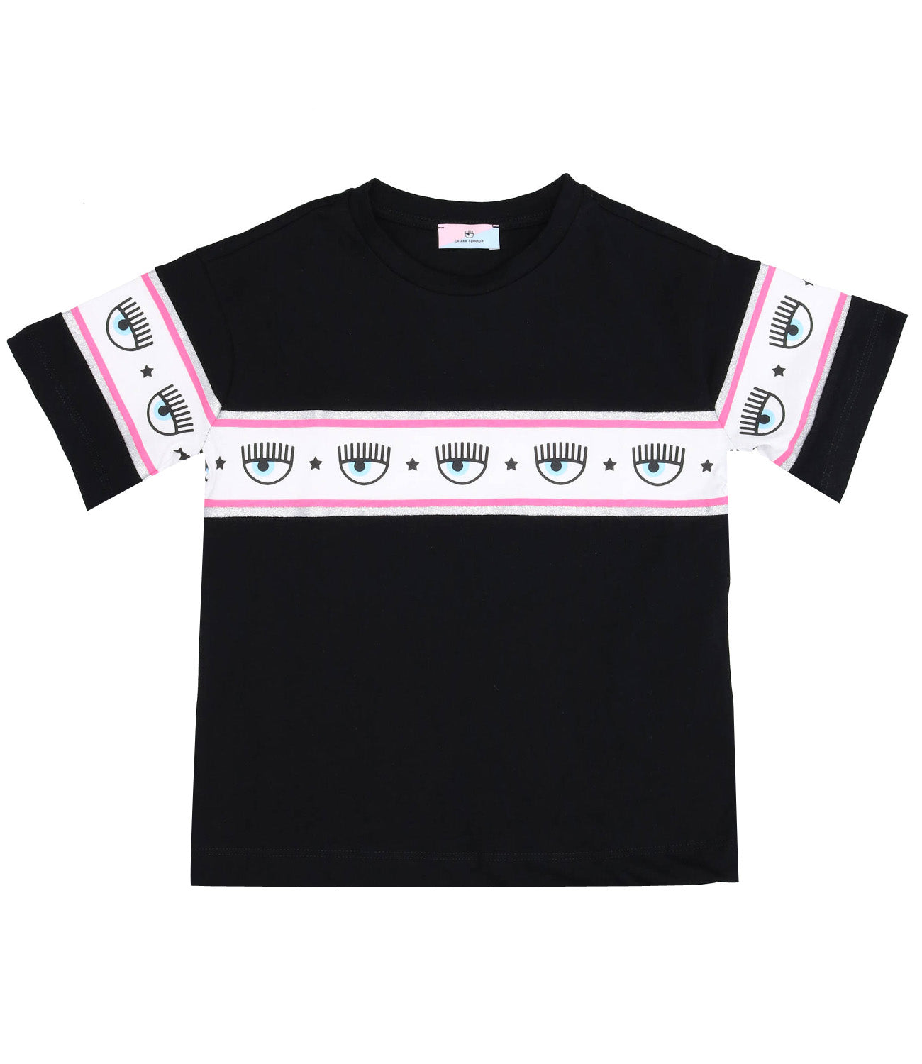T-Shirt Maxi Logomania Nera