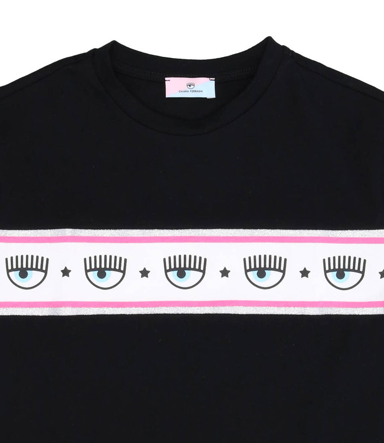 T-Shirt Maxi Logomania Nera