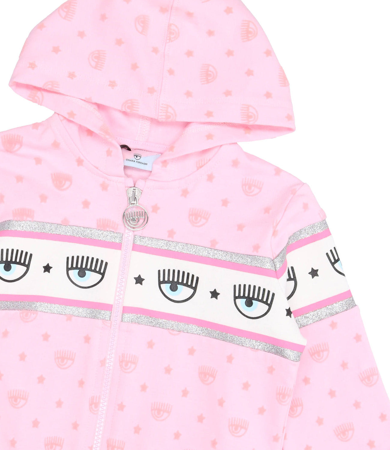 Felpa Maxi Logomania Rosa