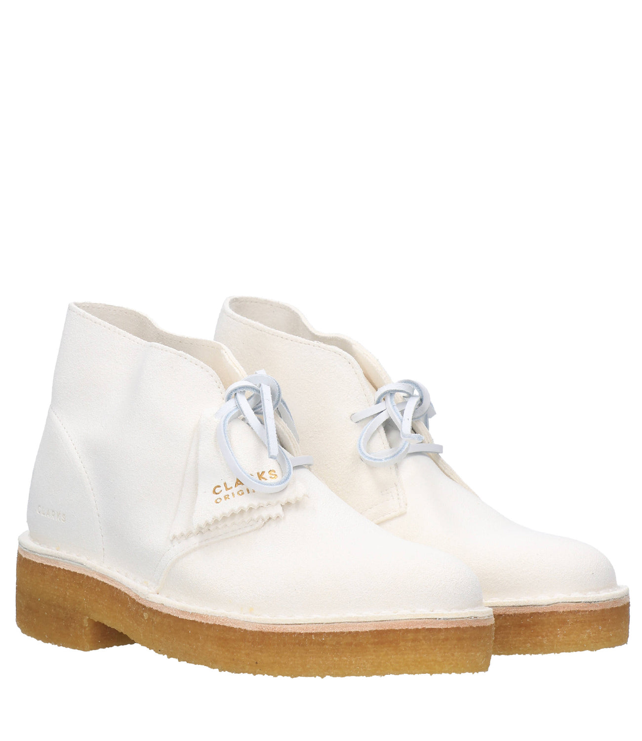Clarks White Heel