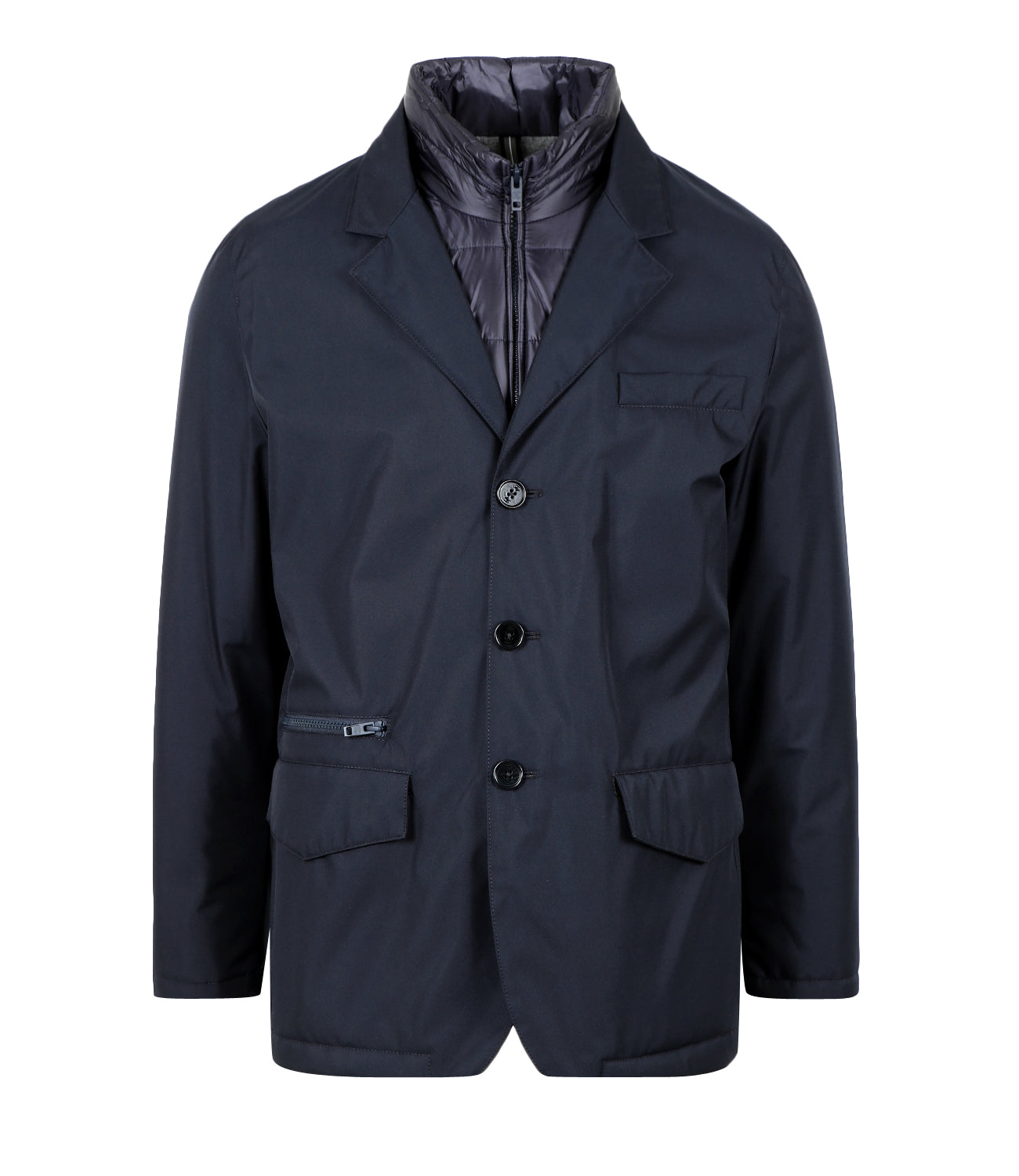 Double Front Navy Blue Jacket