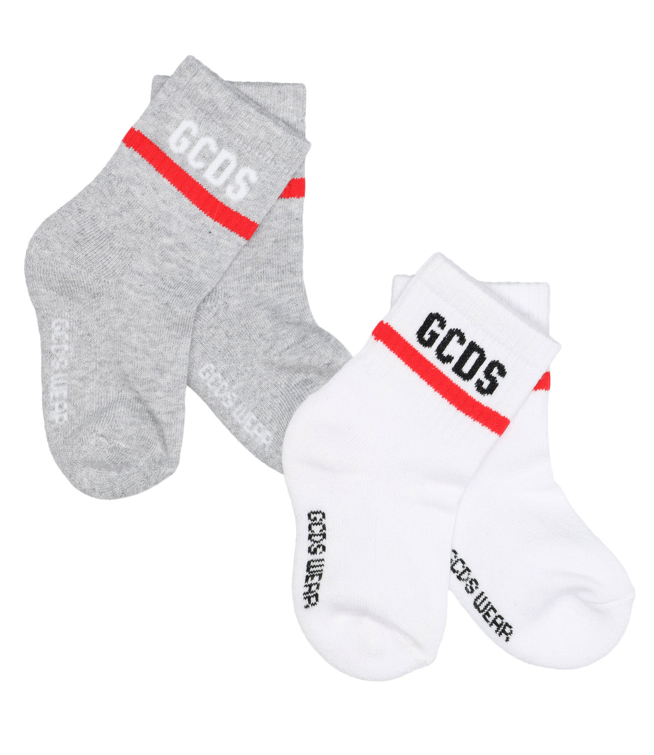 GCDS Mini | Calzini Grigio e Bianco