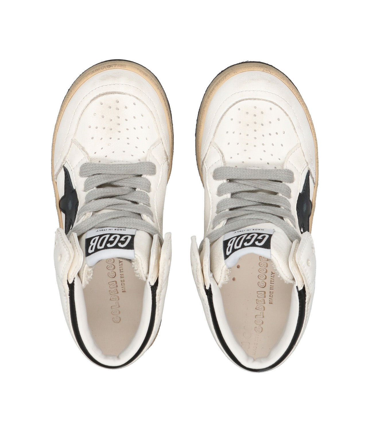 Golden Goose Kids | Sneakers Sky Star Bianco e Nero
