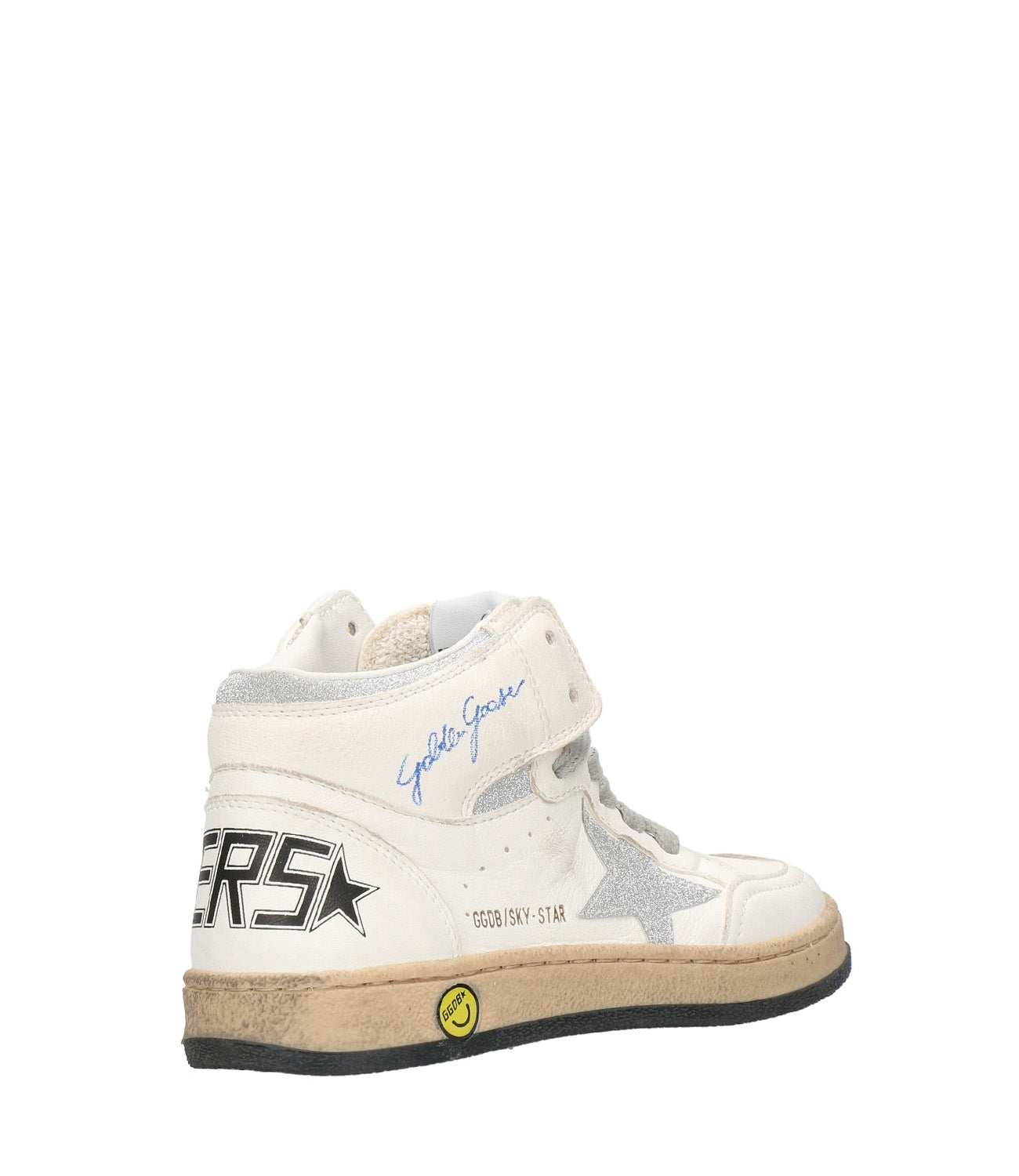 Golden Goose | Sneakers Sky Star Bianca e Argento