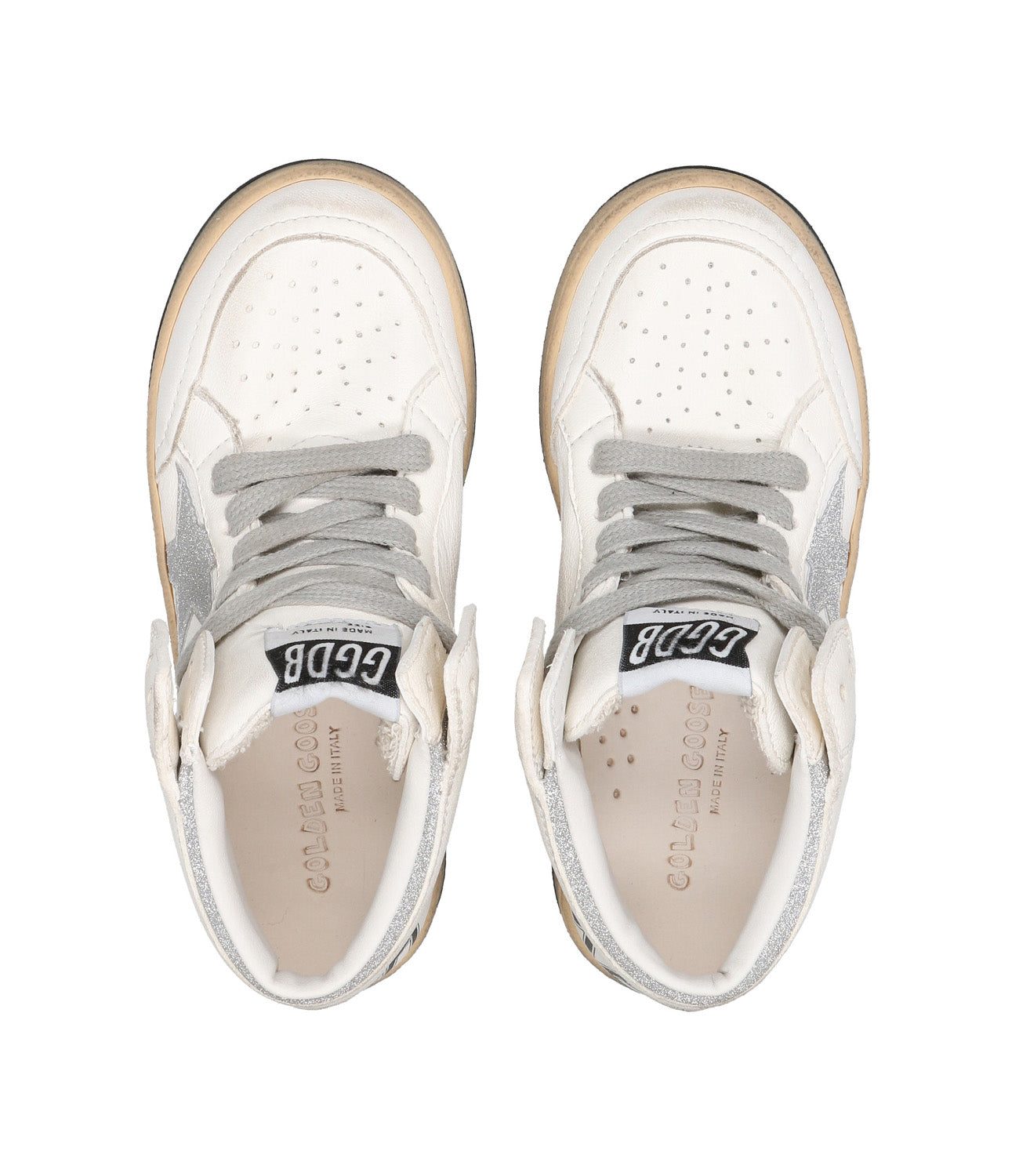Golden Goose | Sneakers Sky Star Bianca e Argento