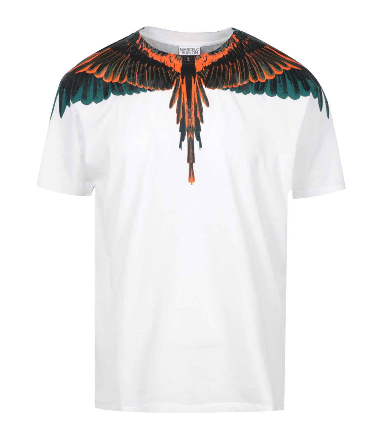 Marcelo Burlon | White and Orange T-Shirt