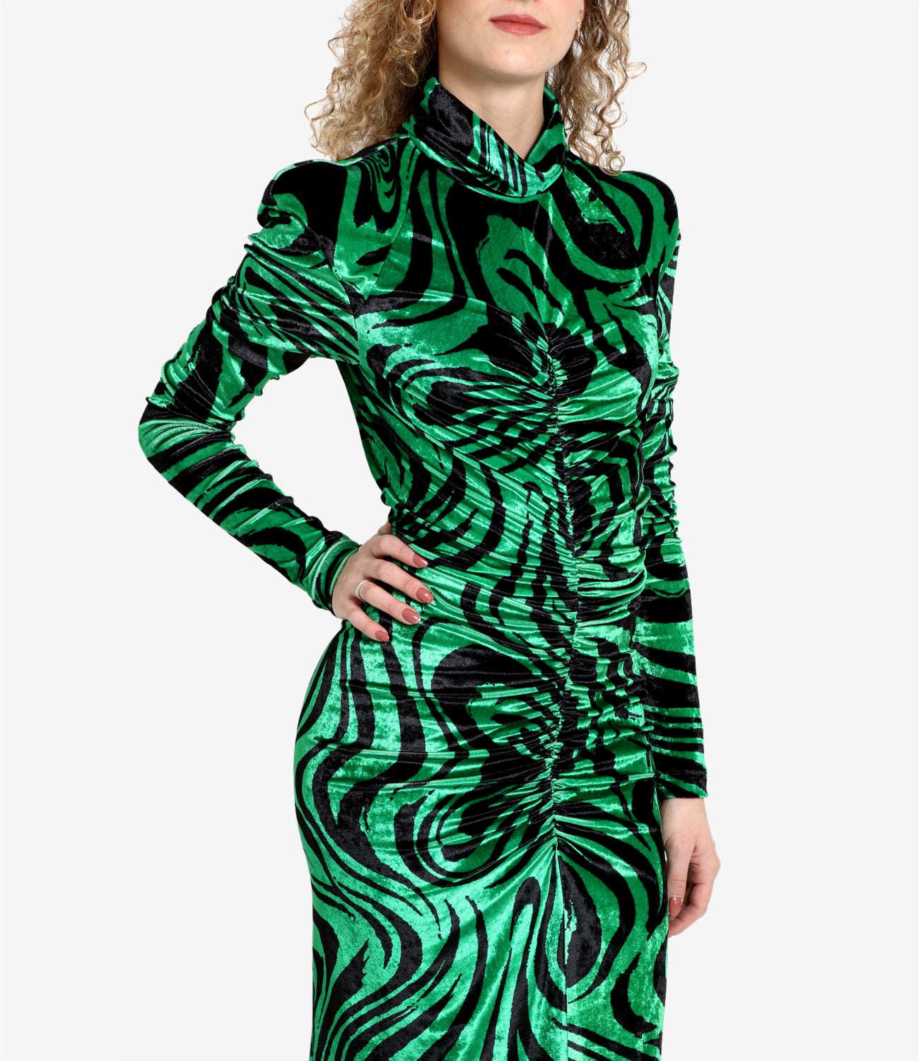 Philosophy di Lorenzo Serafini | Green and Black Dress