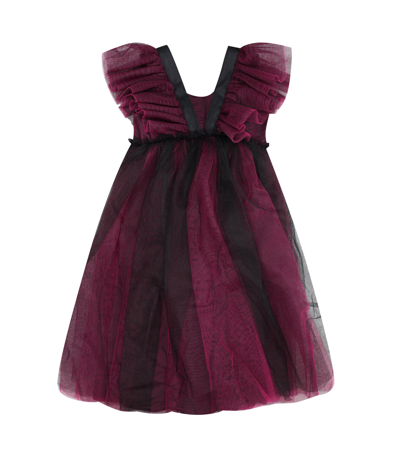 Philosophy di Lorenzo Serafini Kids | Bordeaux and Black Dress
