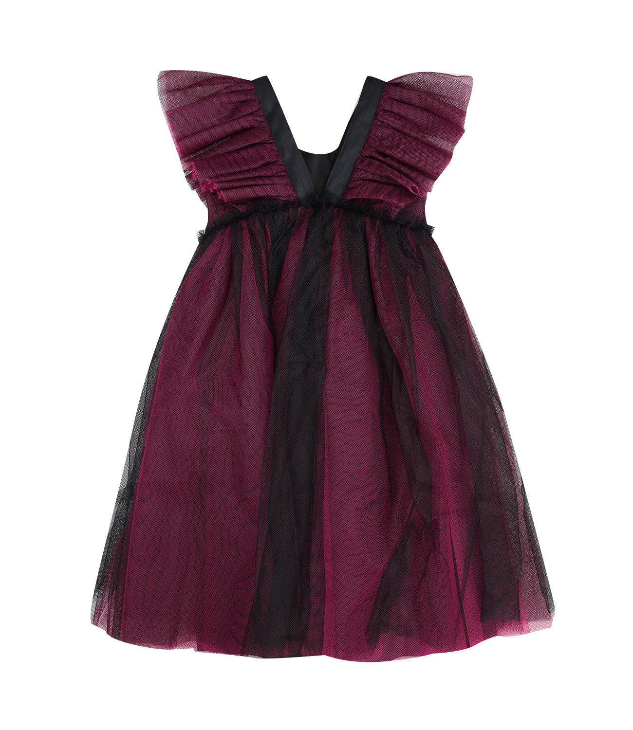 Philosophy di Lorenzo Serafini Kids | Bordeaux and Black Dress