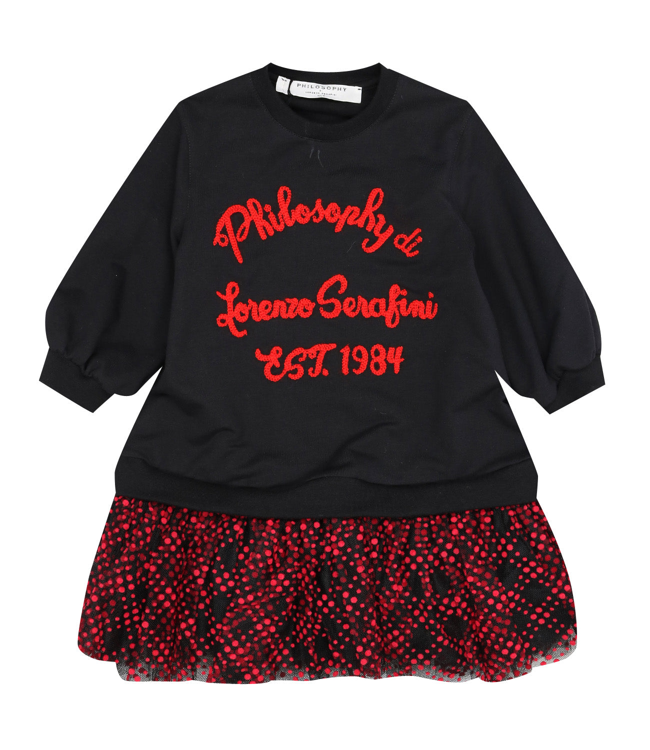 Philosophy di Lorenzo Serafini Kids Philosophy di Lorenzo Serafini Kids |  Black and Red Dress PJAB228FE147 | carmenboutique.it