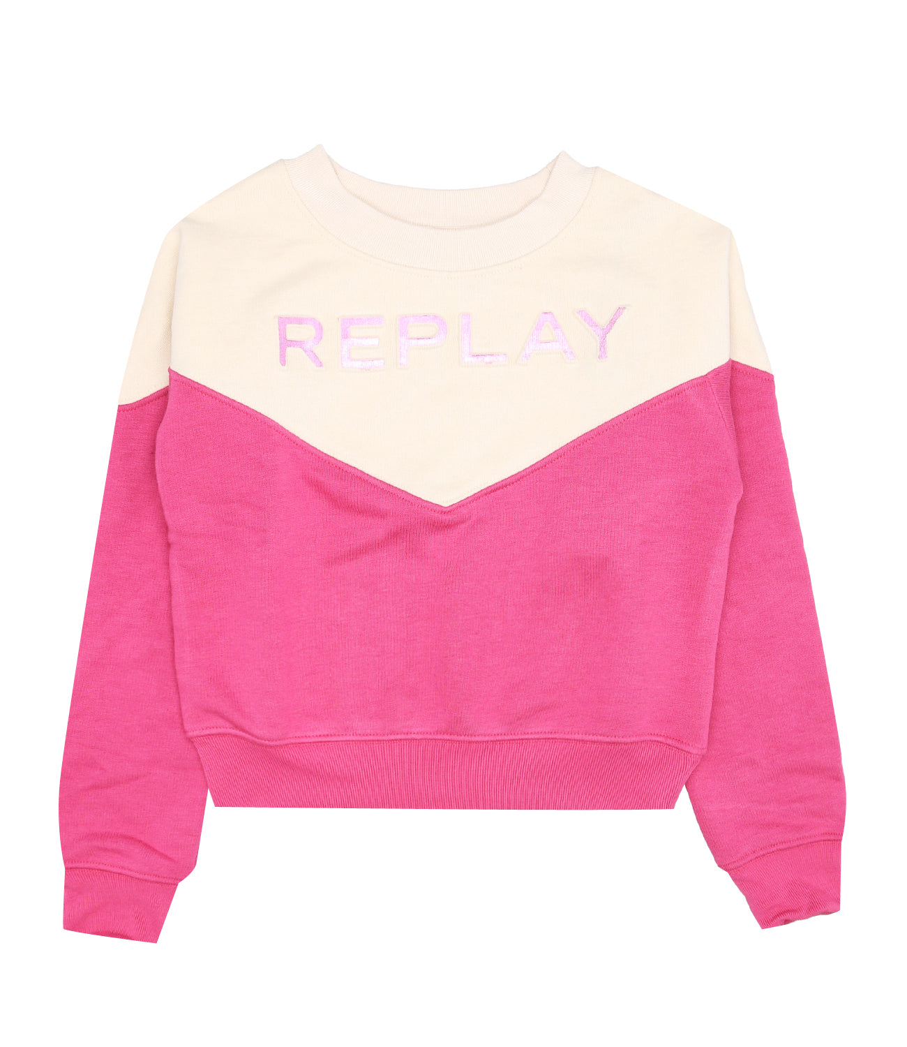 Replay & Sons Junior | Sweatshirt White & Pink