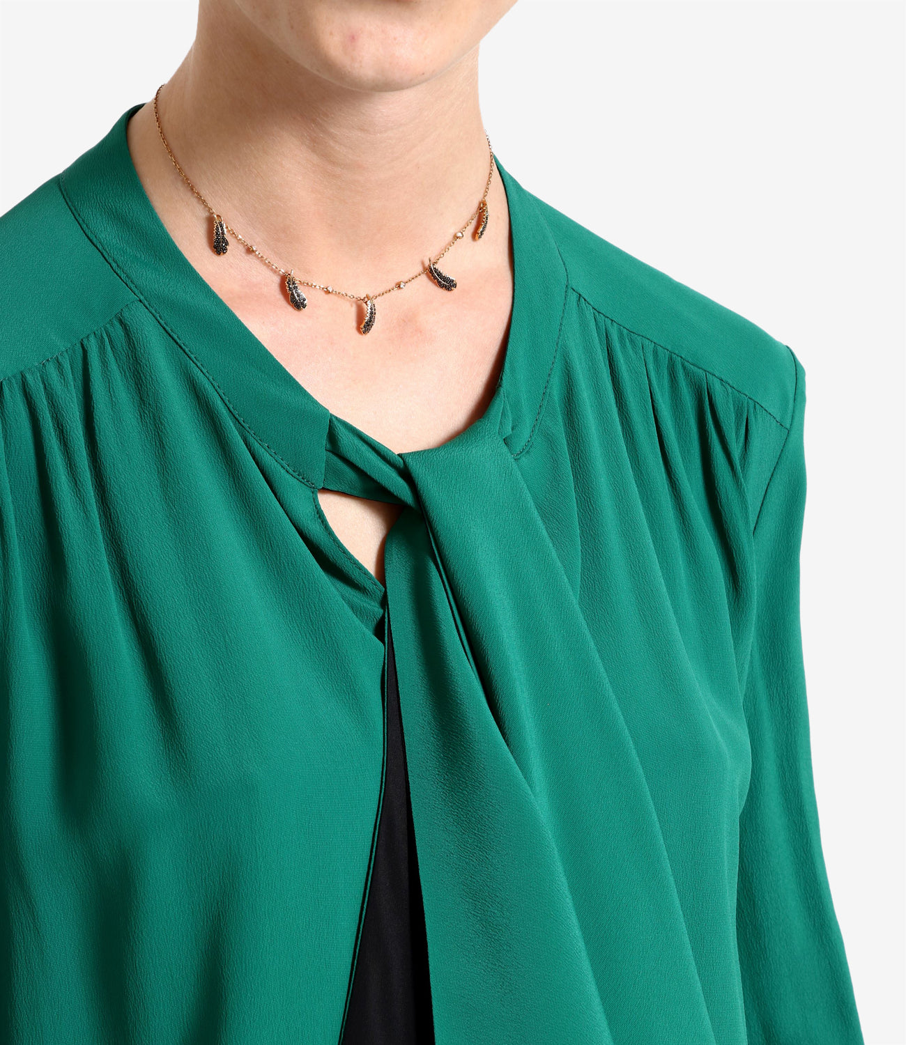 Simona Corsellini | Green and Black Blouse