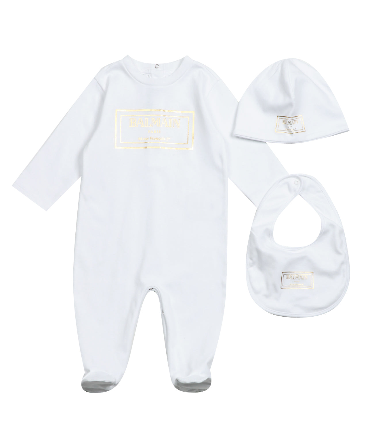 Balmain Kids | Set Nascita Bianco e Oro