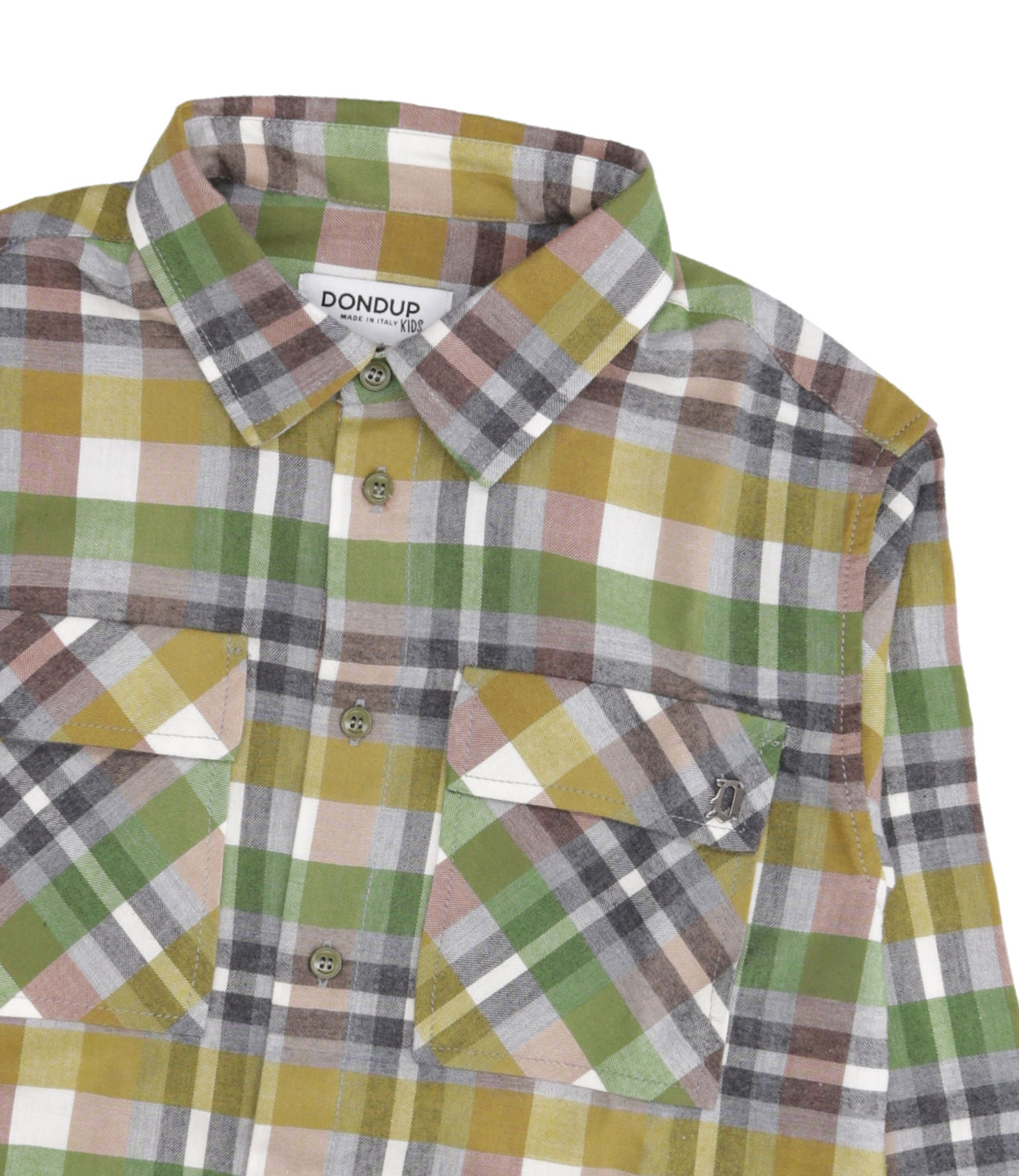 Dondup Junior | Camicia Verde e Marrone