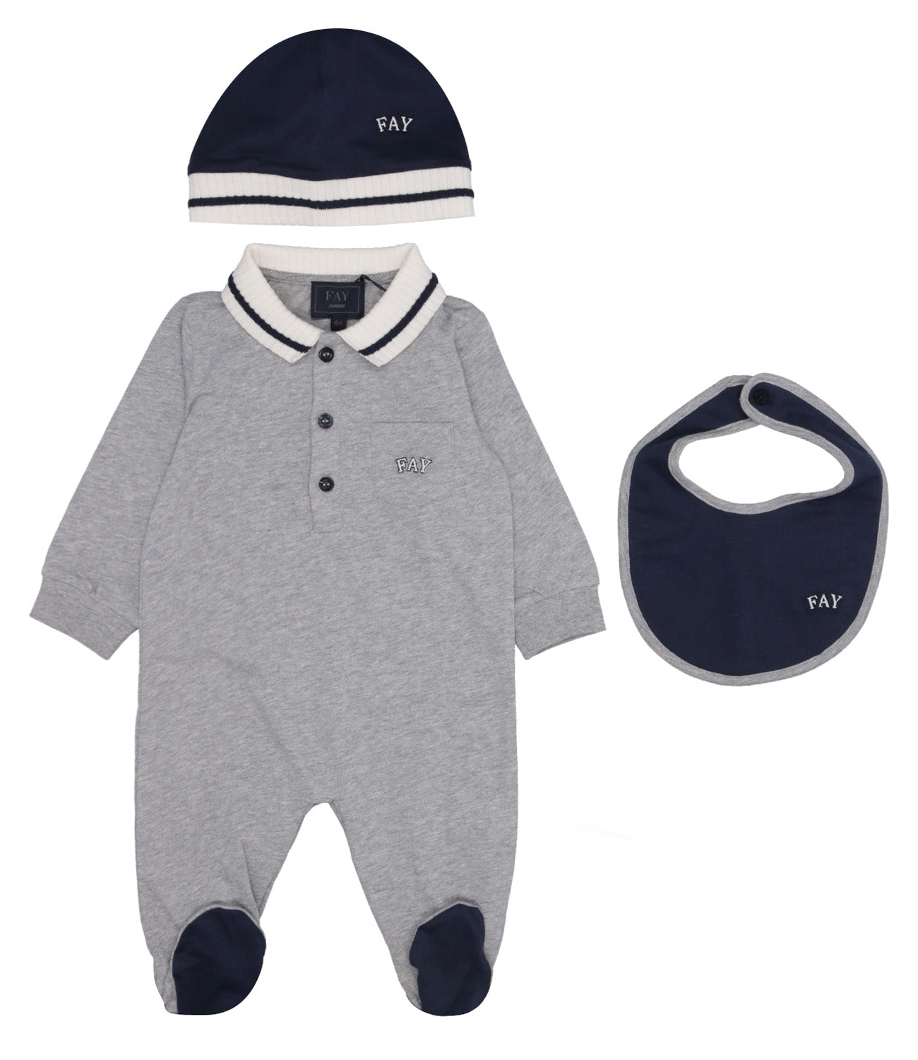 Fay Junior | Birth Set Grey and Blue