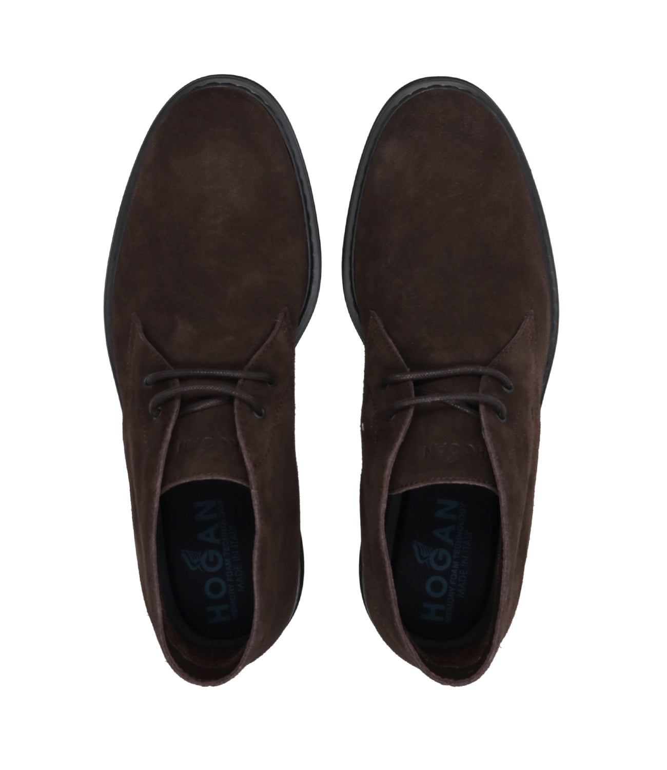 Hogan | H576 Lace-up Heel 1 Holes Brown