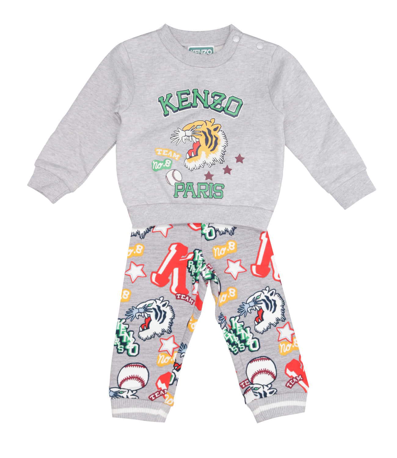 Kenzo Kids | Set Felpa+Pantalone Grigio