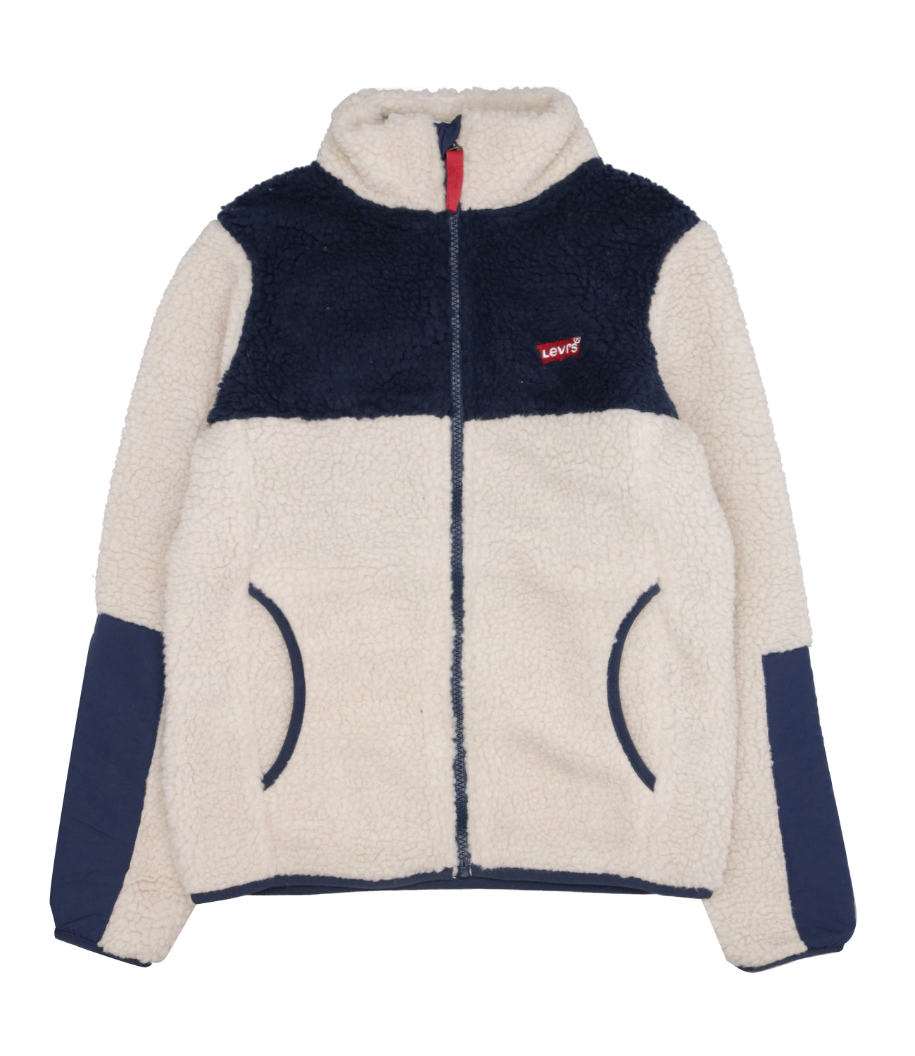Levis Kids | Giubbotto Color Block Sherpa Trucker Beige e Blu