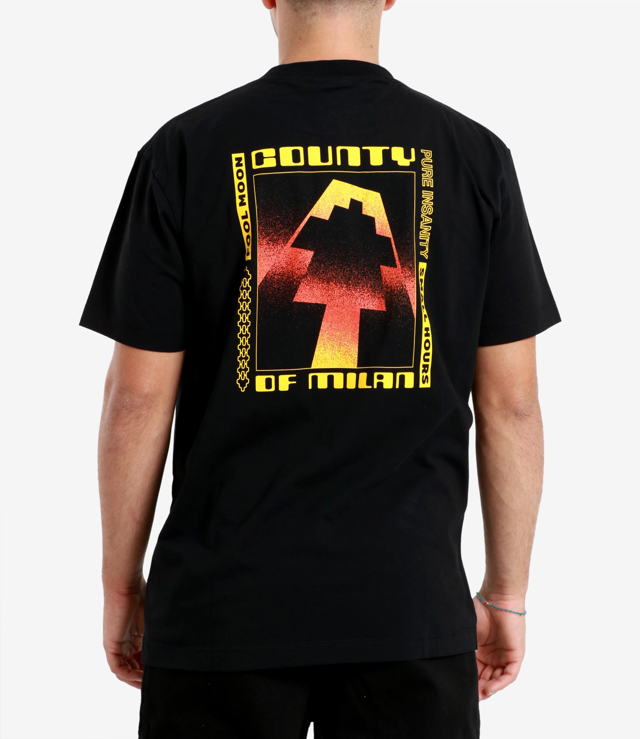Marcelo Burlon | T-Shirt Conty Club Nero e Giallo