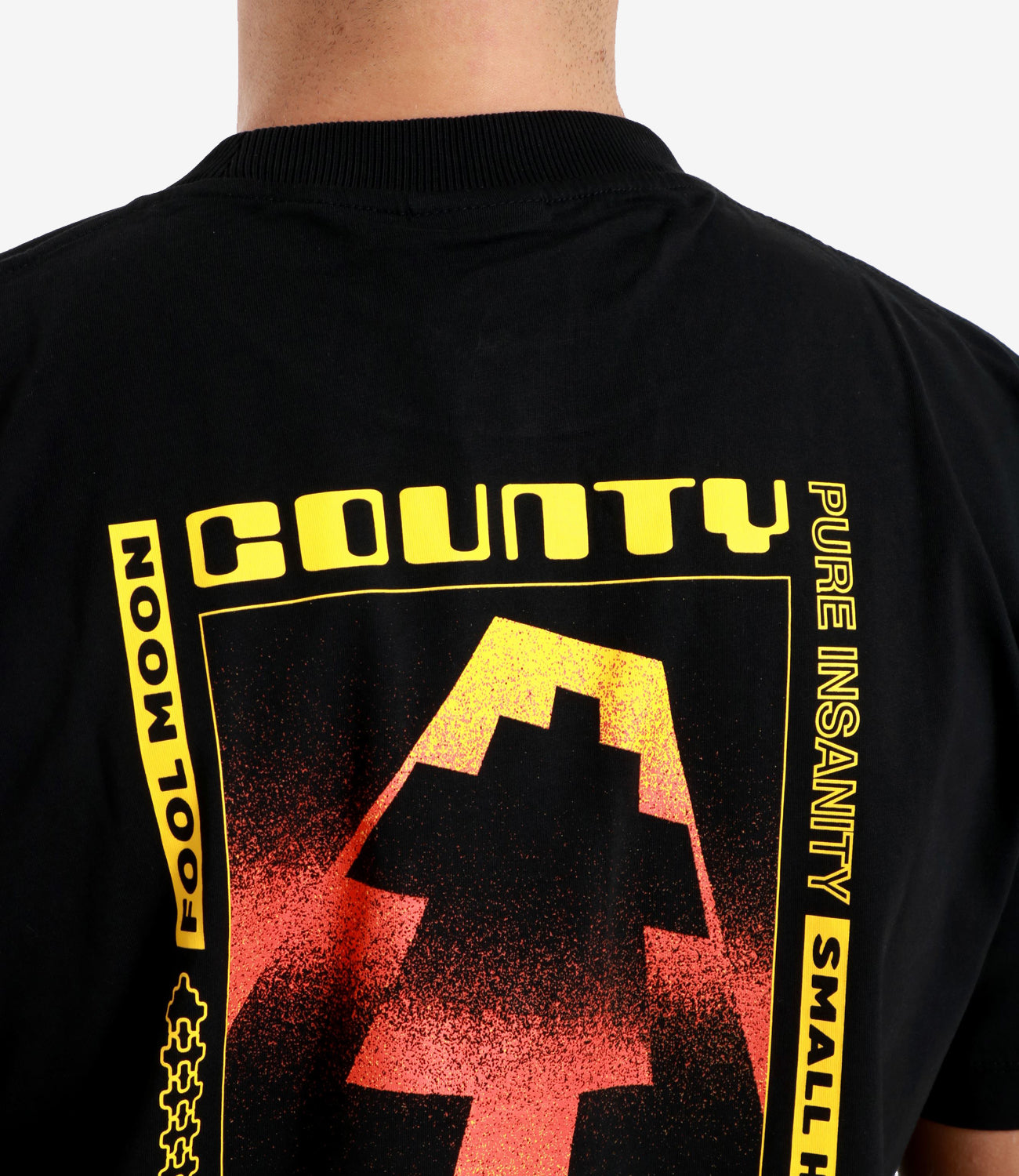 Marcelo Burlon | T-Shirt Conty Club Nero e Giallo