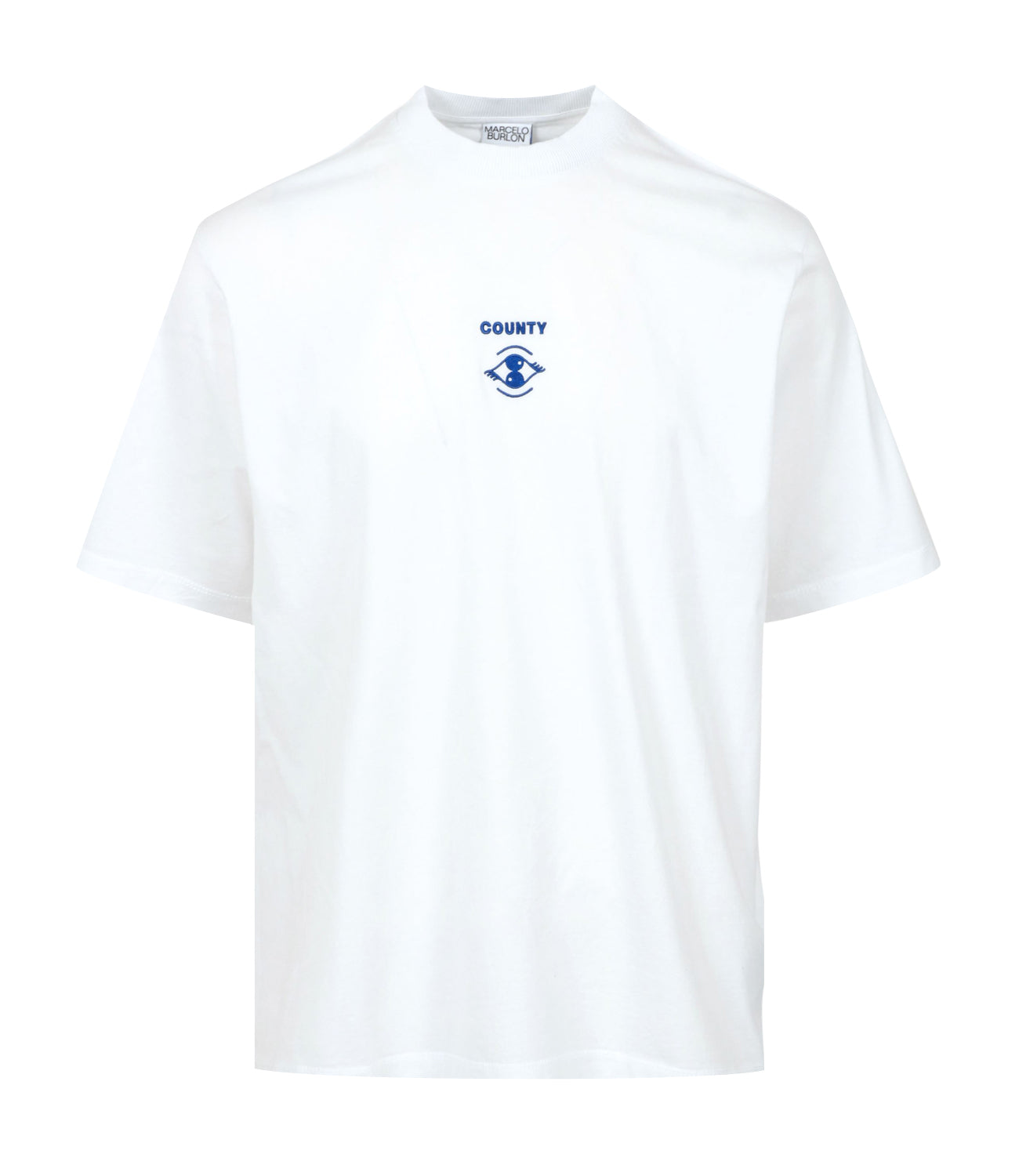 Maglietta Marcelo Marcelo Burlon Bianca E Blu Marcelo Burlon