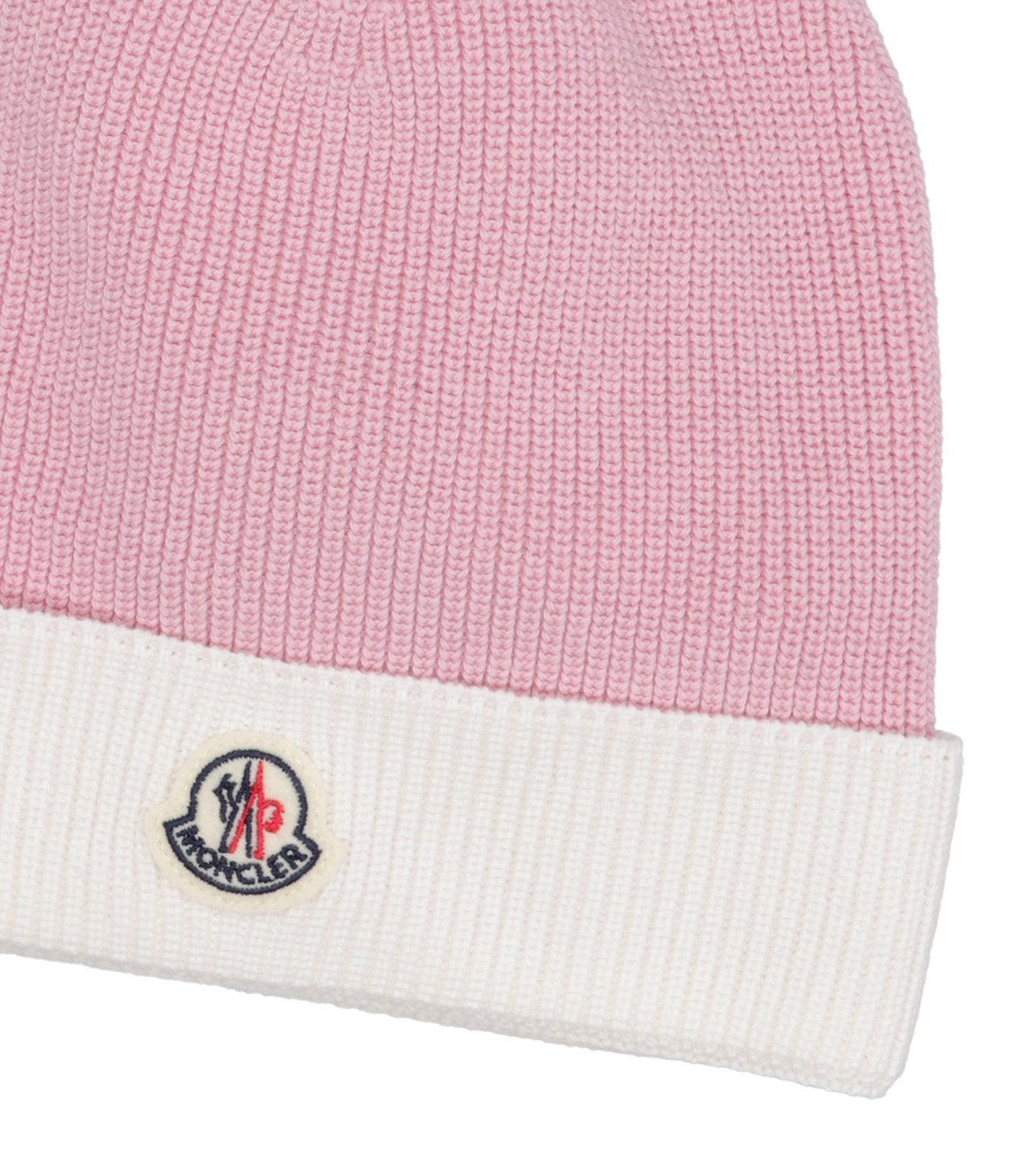 Moncler Junior | Cappello Bianco e Rosa