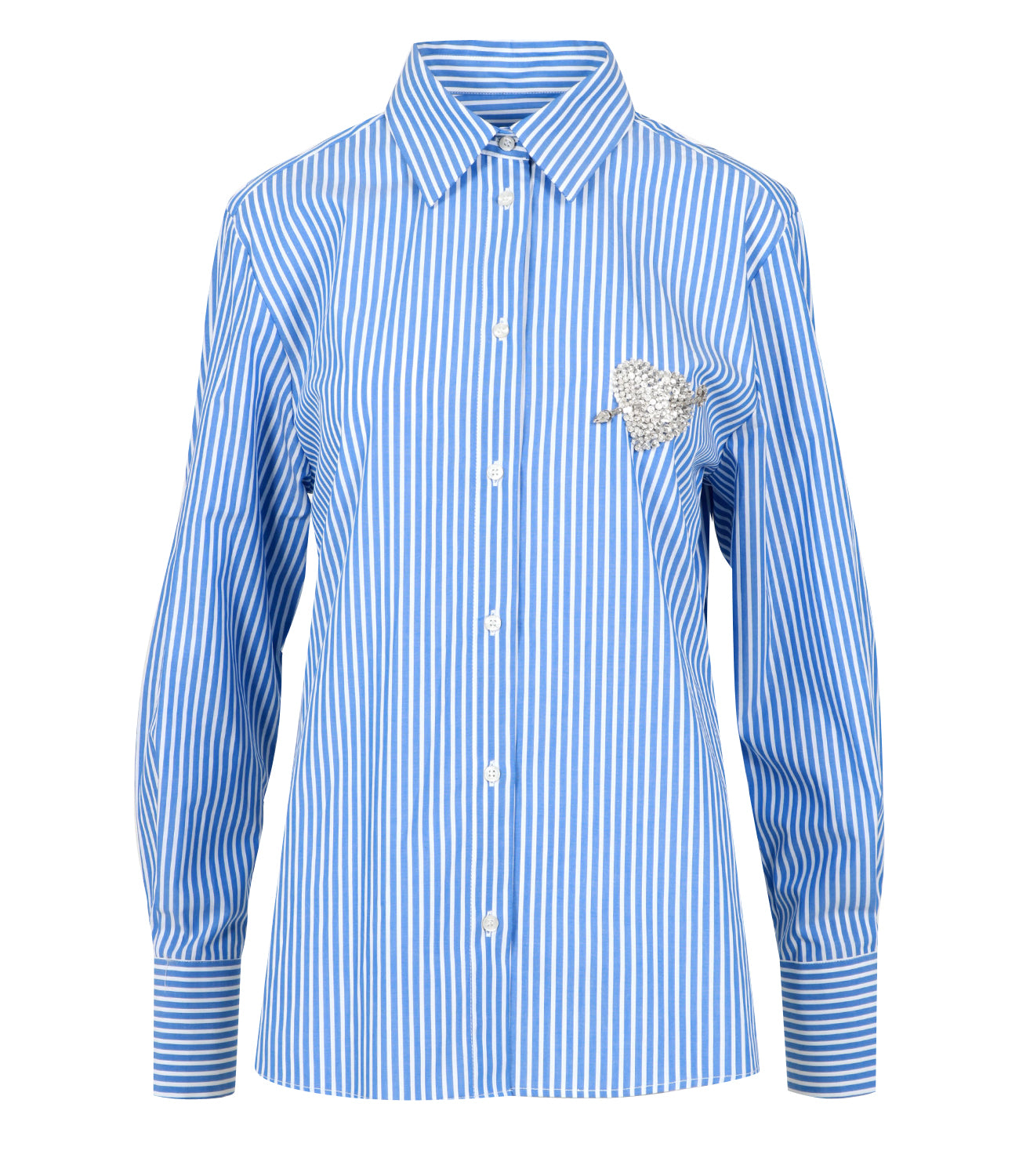 MSGM | White and Blue Shirt