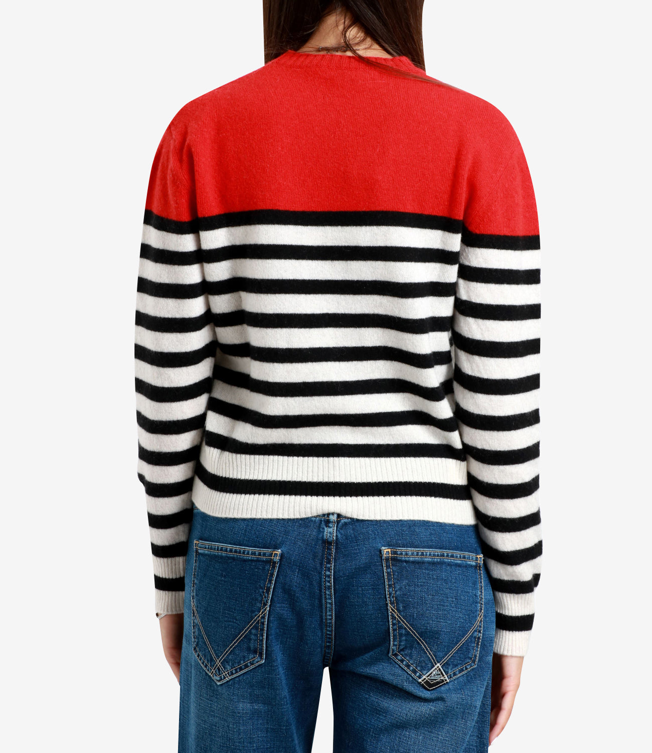 Philosophy di Lorenzo Serafini | White, Black and Red Sweater
