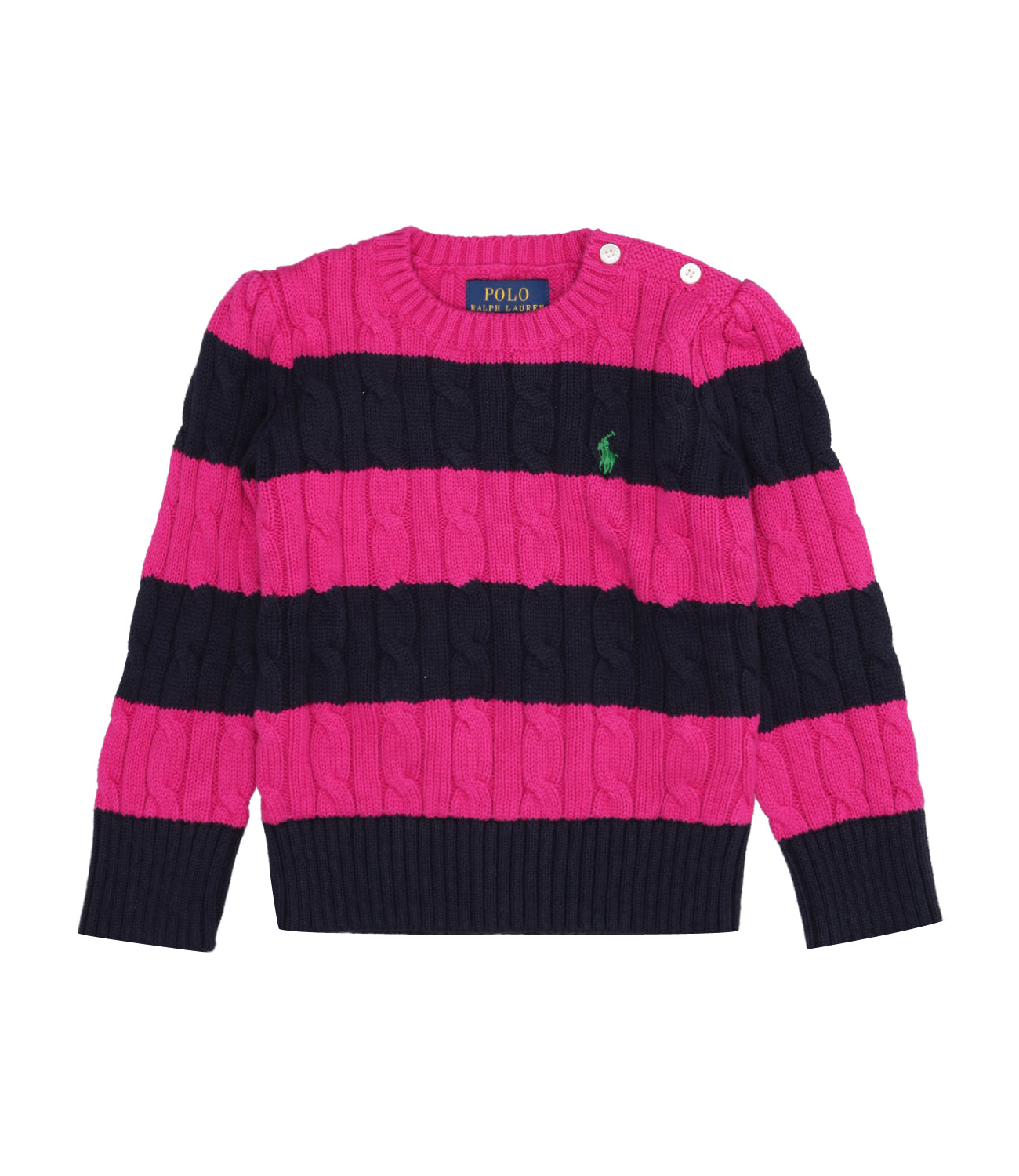 Ralph Lauren Childrenswear | Fuxia and Blue Sweater