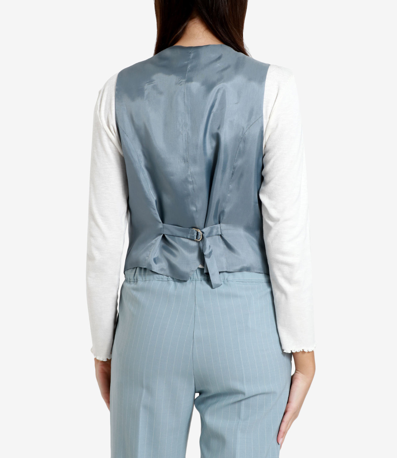 Semicouture | Gilet Philomena Blu Oceano