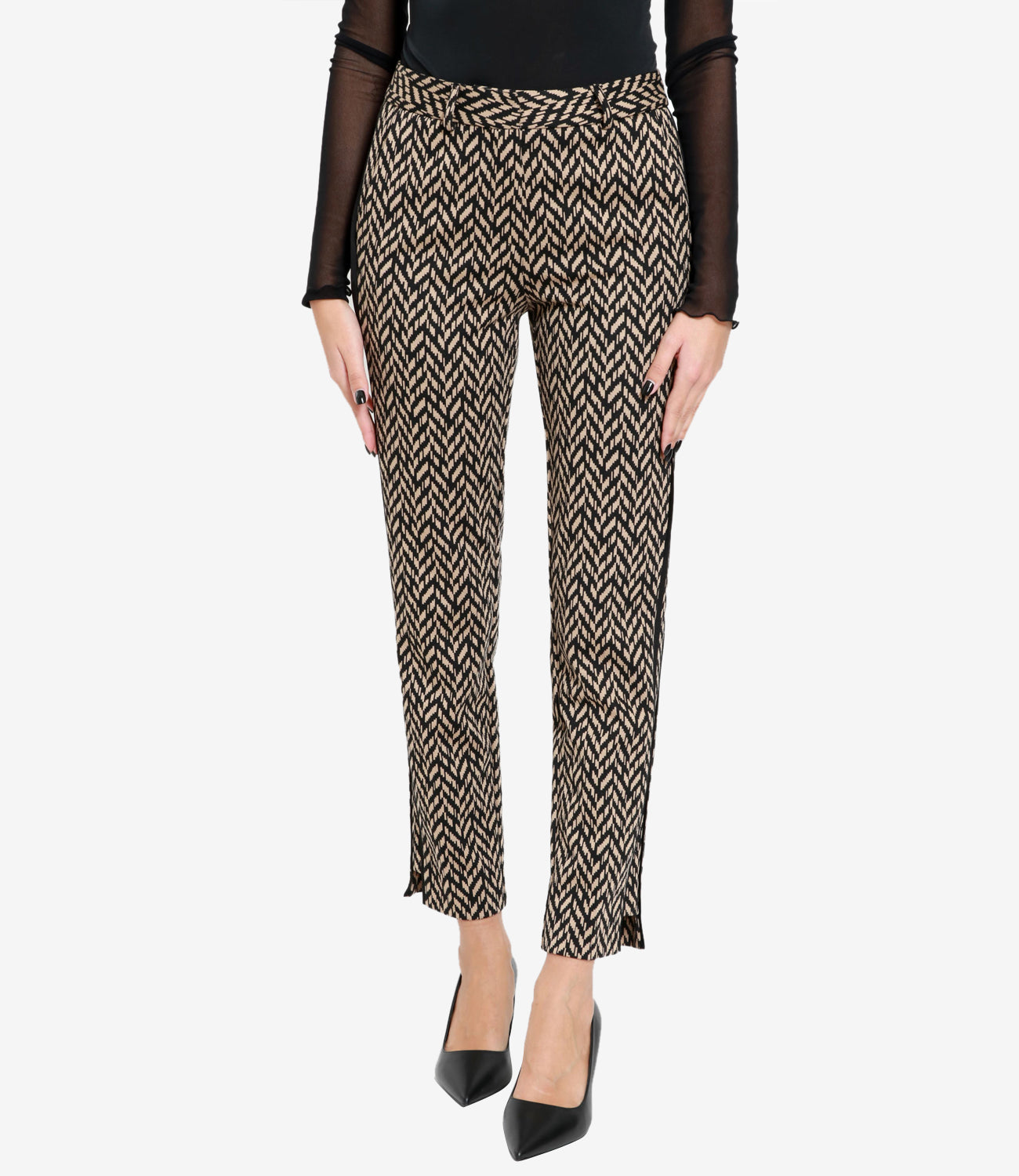 Simona Corsellini | Brown and Beige Pants