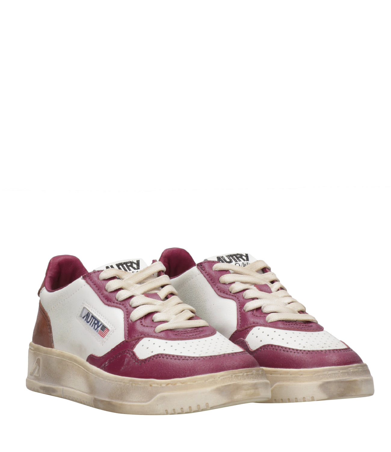 Autry | Sup Vint Low Sneakers Purple and Brown
