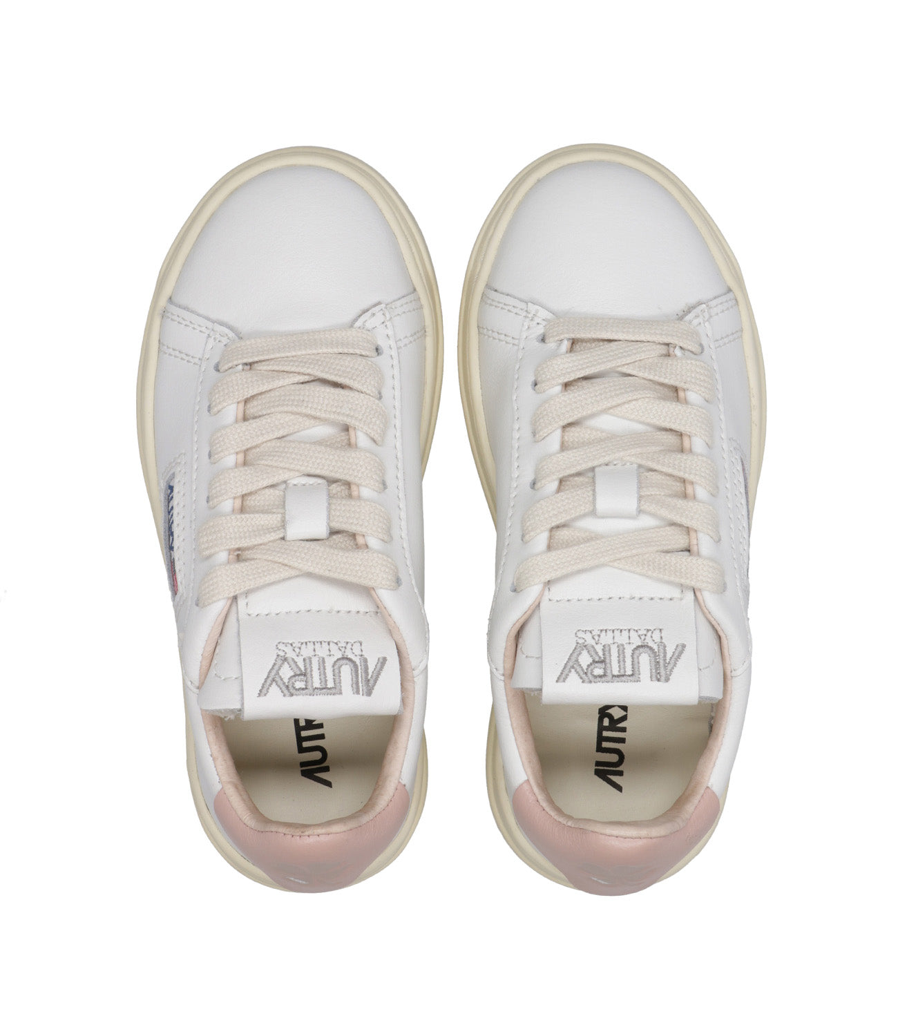 Autry Kids | Sneakers Dallas Kid Low Bianco e Rosa antico
