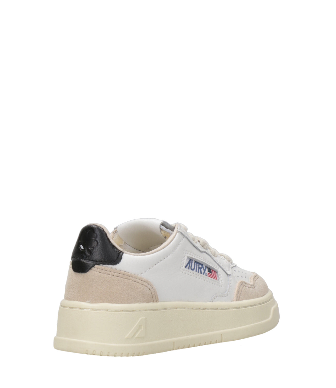 Autry Kids | Medalist Low White and Black Sneakers
