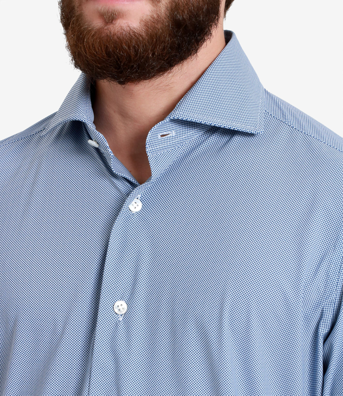 Barba | Camicia Bianco e Azzurro