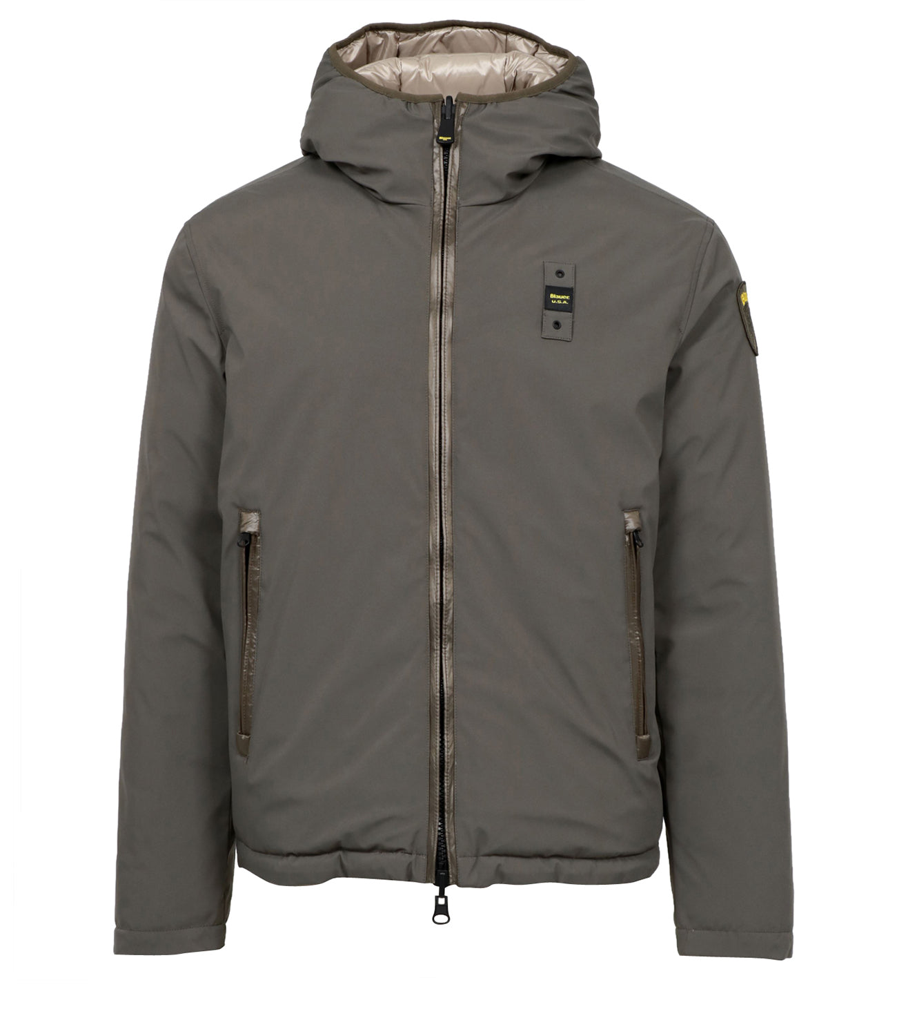 Blauer | Piumino Ballard Reversibile Verde e Beige