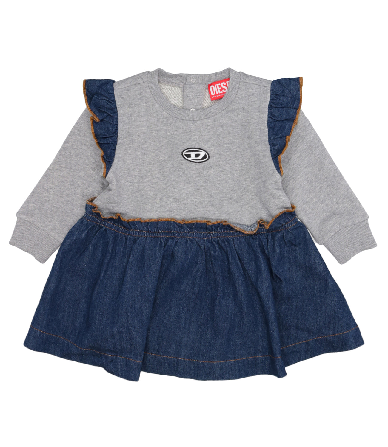 Diesel Kids | Abito Dimbob Grigio e Denim