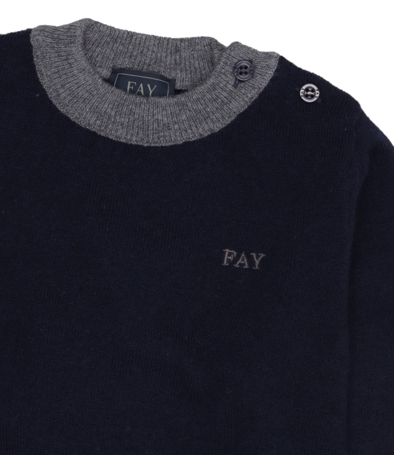 Fay Junior | Maglia Blu e Grigio