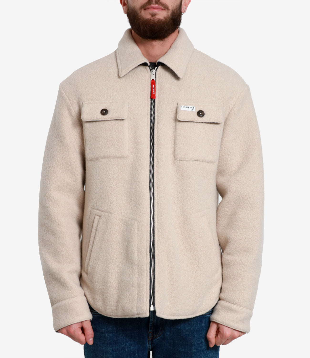 Fay | White Wool Archive Jacket