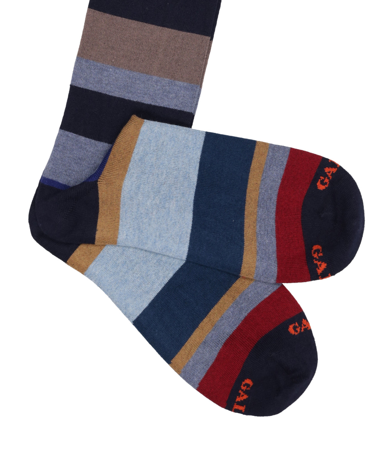 Gallo | Navy Blue and Bordeaux Socks