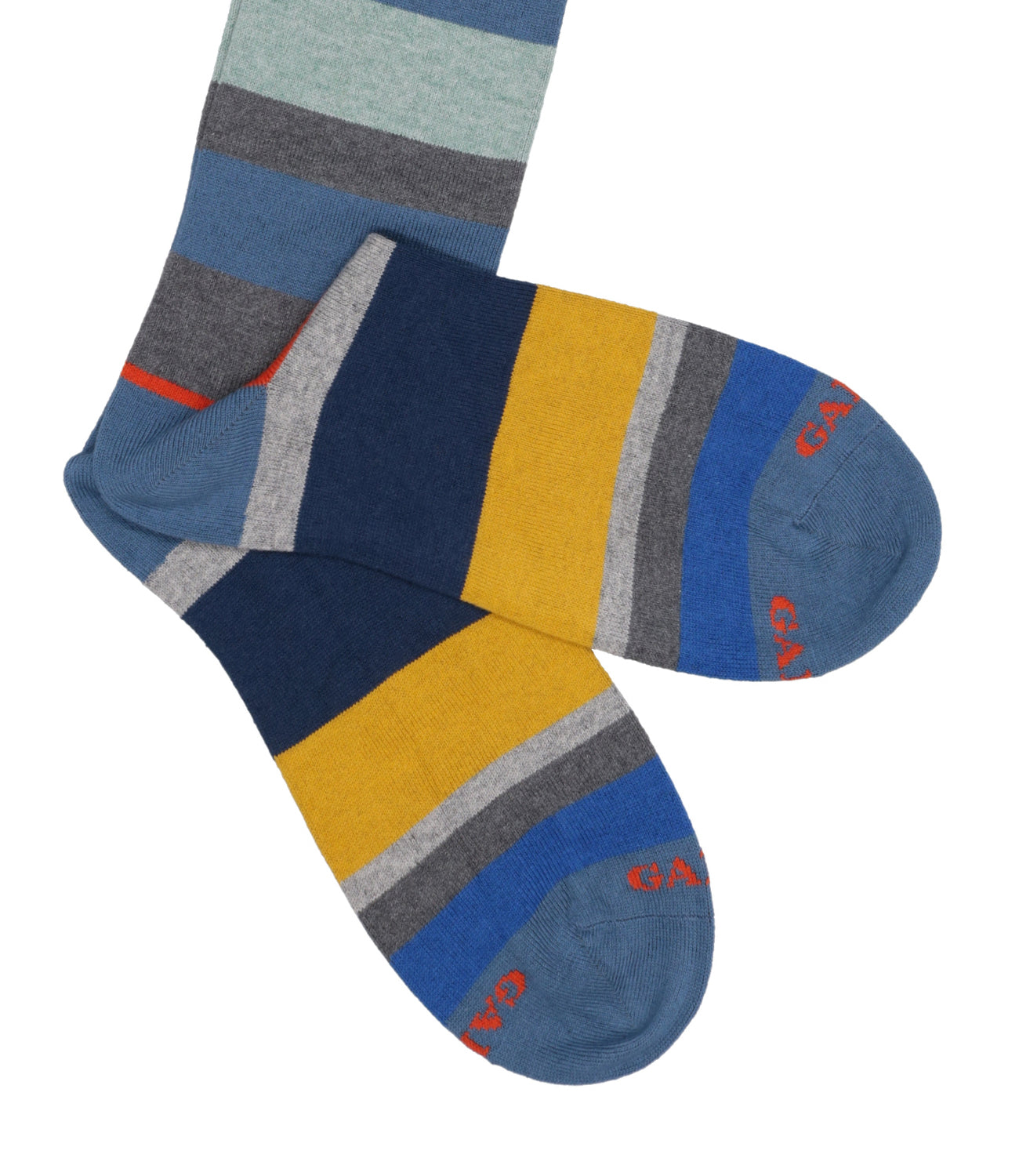 Rooster | Blue and Mustard Socks