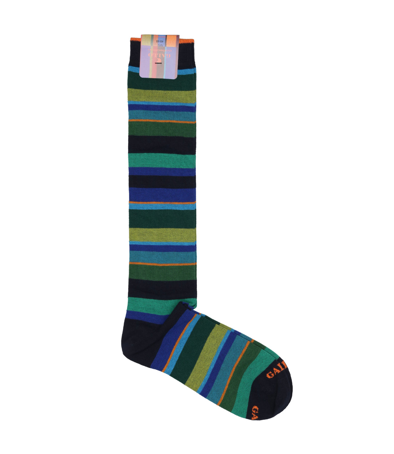Rooster | Navy Blue and Green Socks