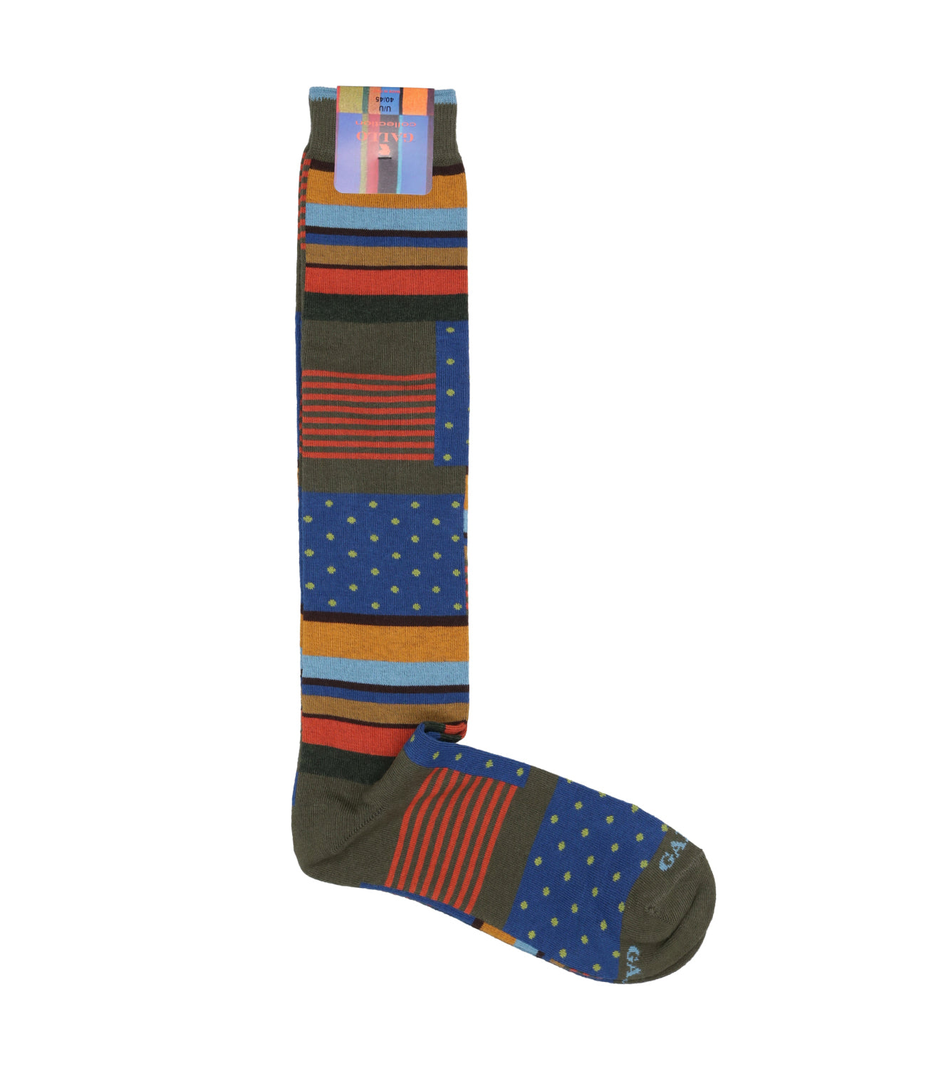 Rooster | Blue Green and Yellow Socks