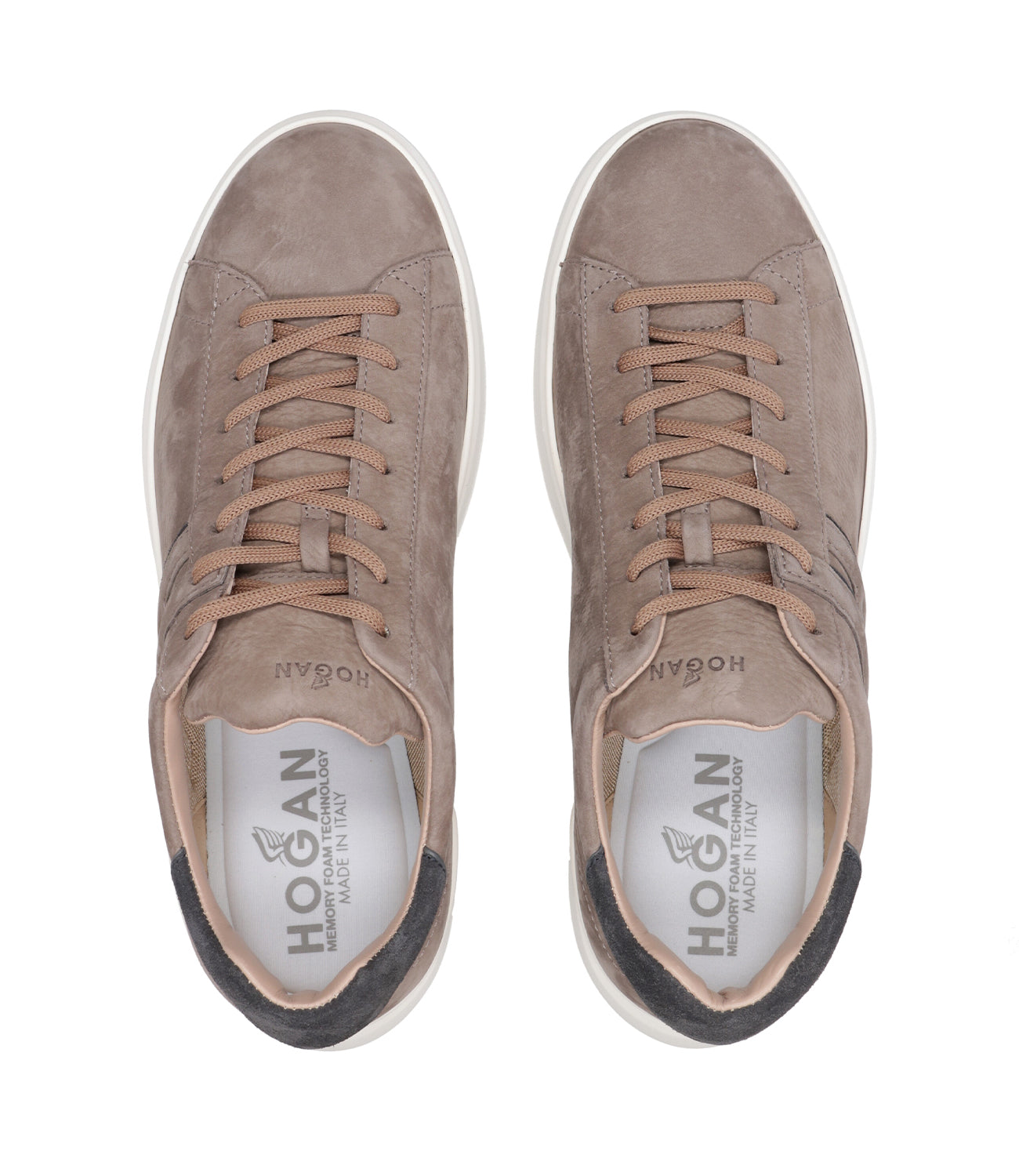 Hogan | H580 Taupe and Graphite Sneakers