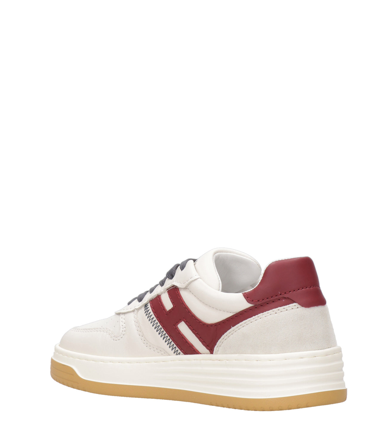 Hogan | Sneakers H630 Allacciato Latte e rrosso