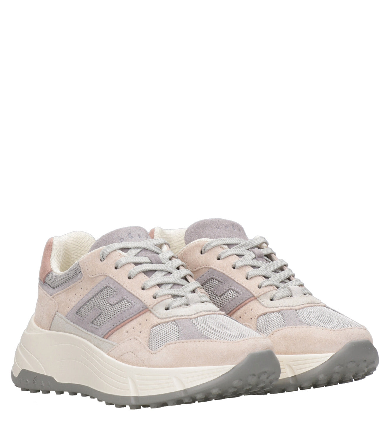 Hogan | Sneakers H669 Allacciato H Cipria antico e Grigio medio