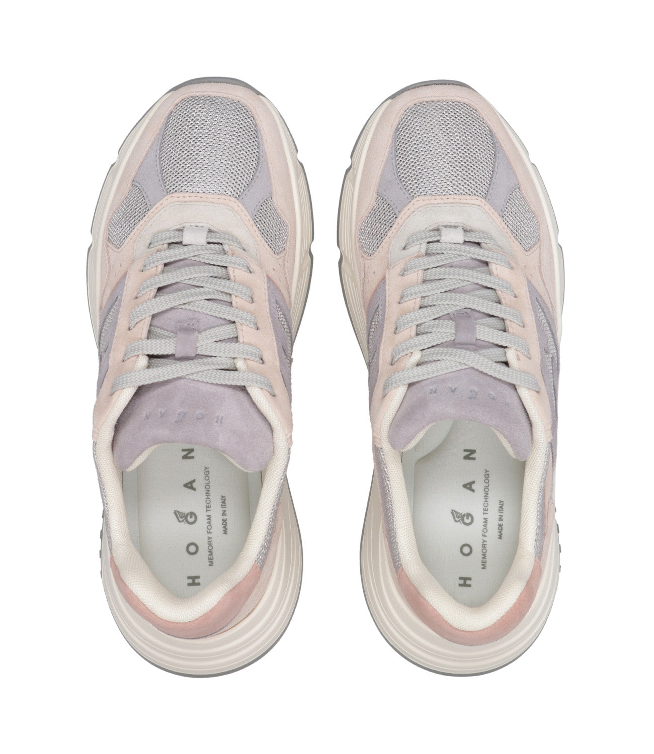 Hogan | Sneakers H669 Allacciato H Cipria antico e Grigio medio