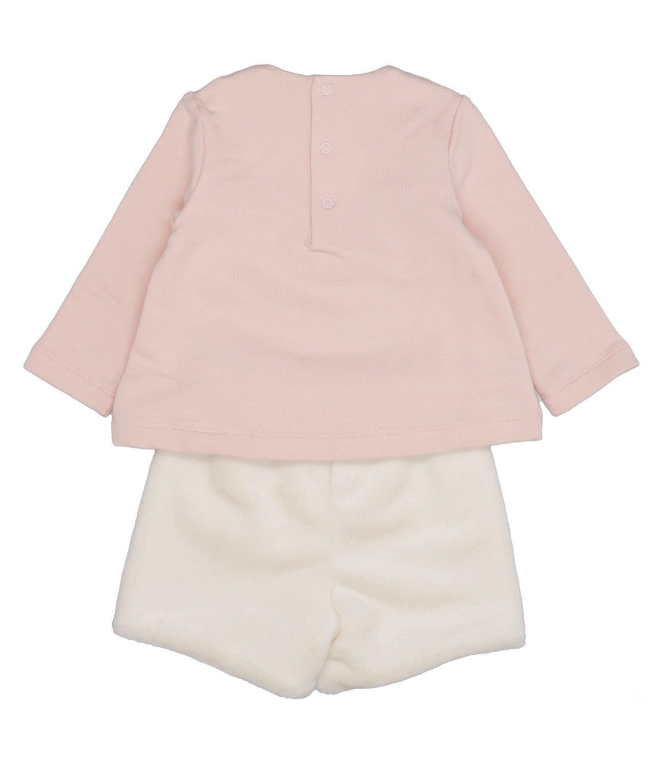 The Owl | Pink and Milk Sweater and Shorts Set