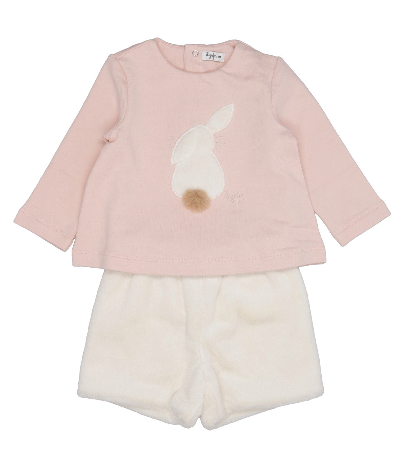 The Owl | Pink and Milk Sweater and Shorts Set