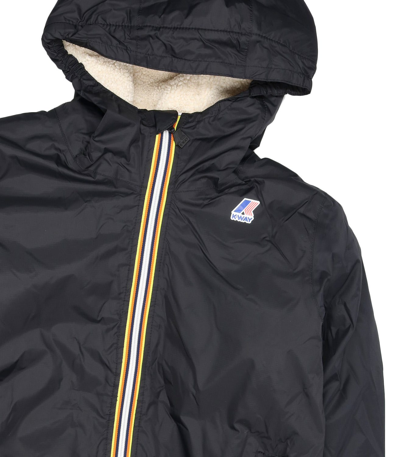 K-Way Kids | Jacket P. Le Vrai 3.0 Claude Bear Black and Ecru